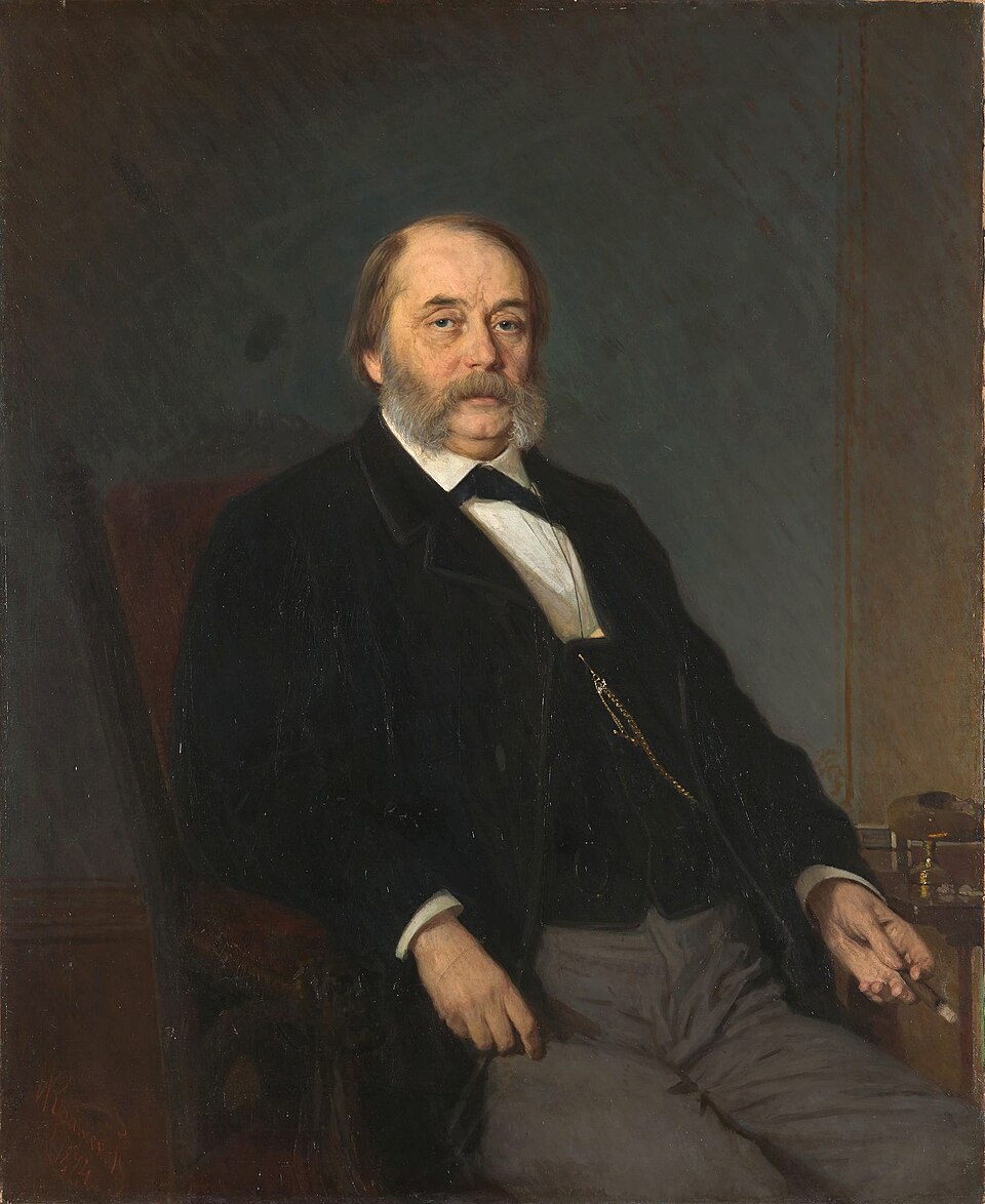 И. А. Гончаров, портрет работы И. Крамского, 1874 год